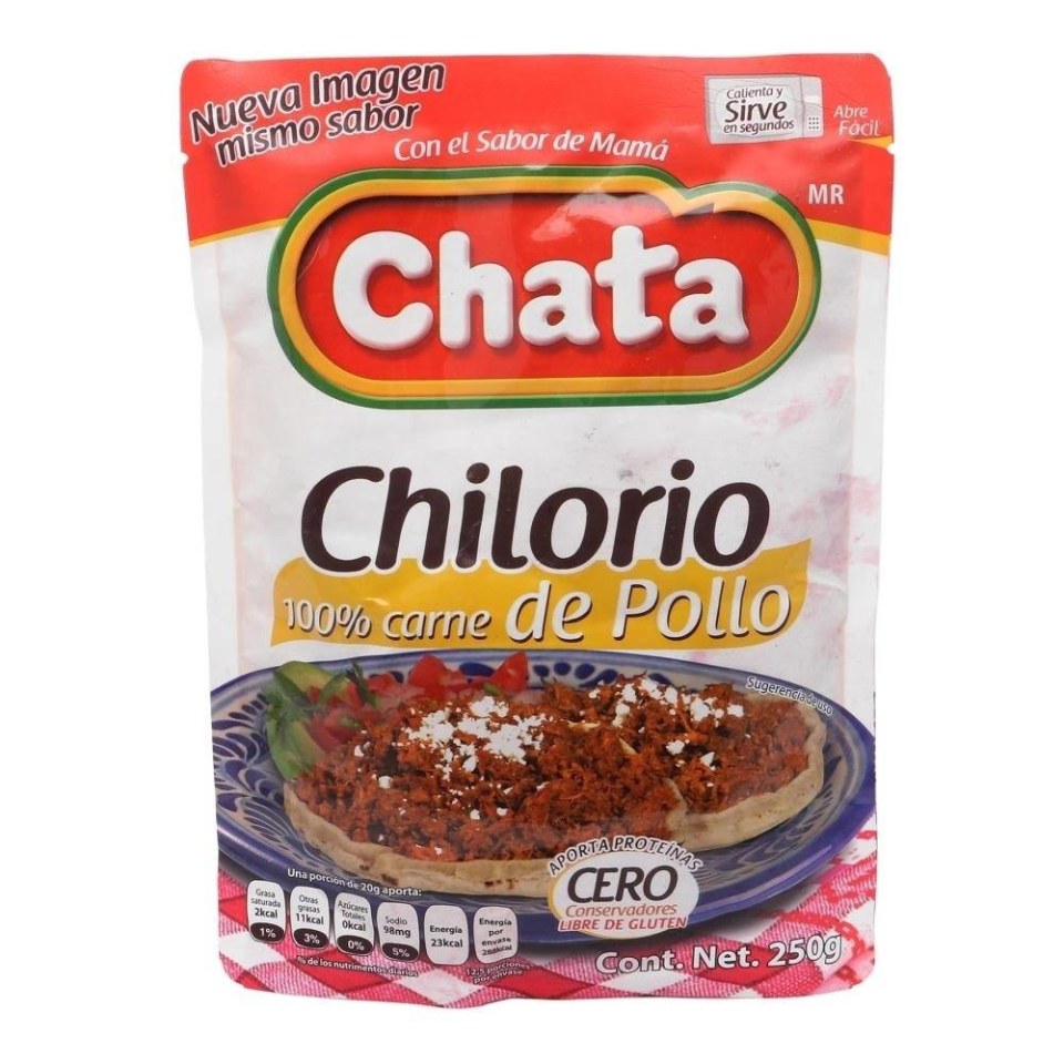 Chilorio de pollo Chata en bolsa 250 g