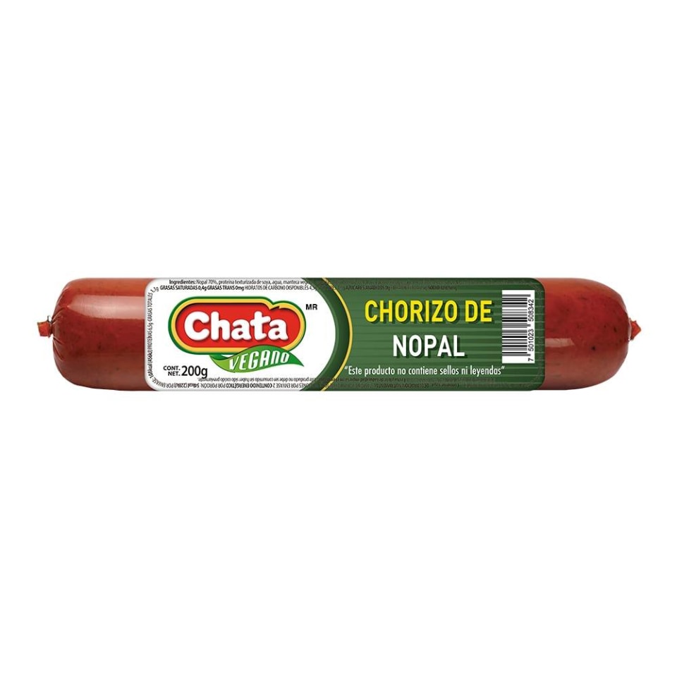 Chorizo De Nopal Chata 200 G Walmart