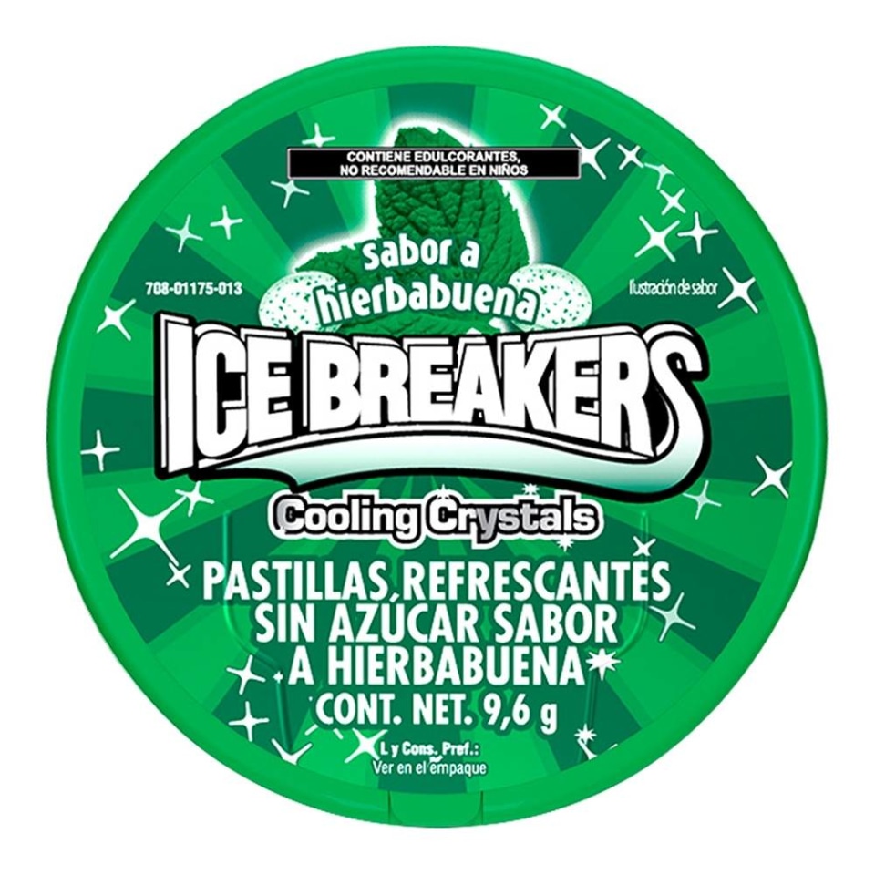 Pastillas Ice Breakers Hierbabuena Sin Azúcar 96 G Walmart