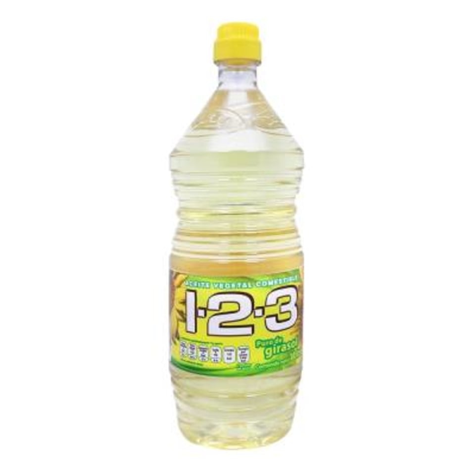 Aceite vegetal 123 puro de girasol 1 l | Walmart