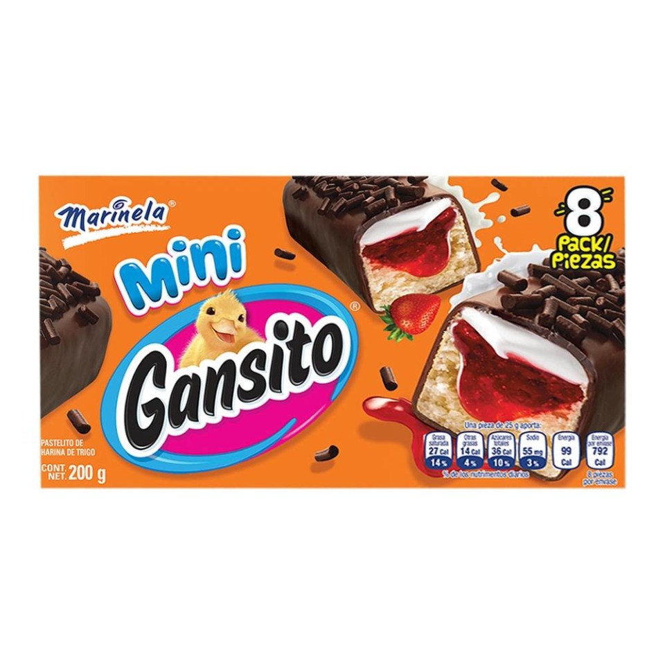 Gansito Marinela mini 8 pzas 200 g Walmart