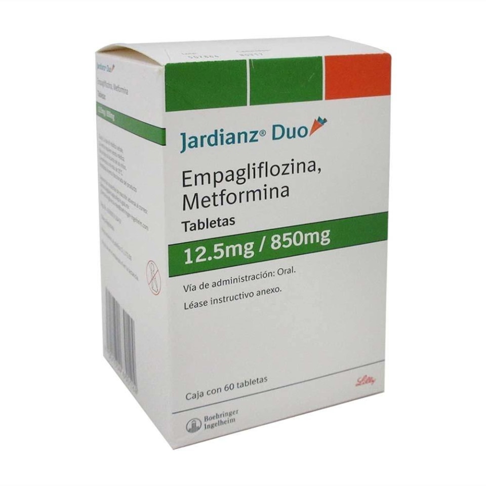 Jardianz duo 12.5 mg/ 850 mg 60 tabletas | Walmart
