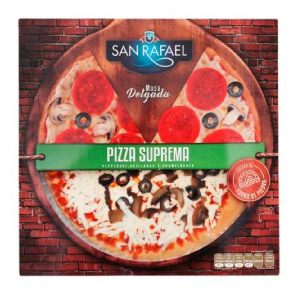 Pizza San Rafael Masa delgada suprema 460 g Walmart