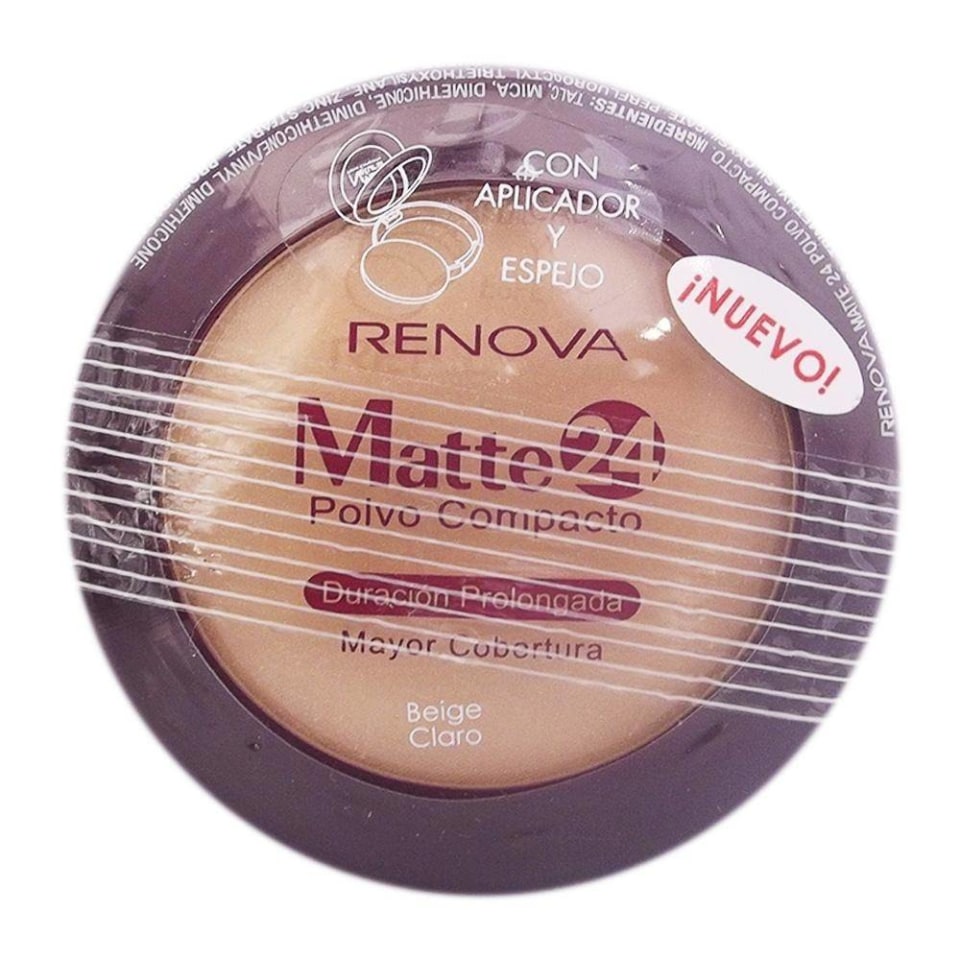 Polvo compacto Renova Matte 24 beige claro 10.5 g