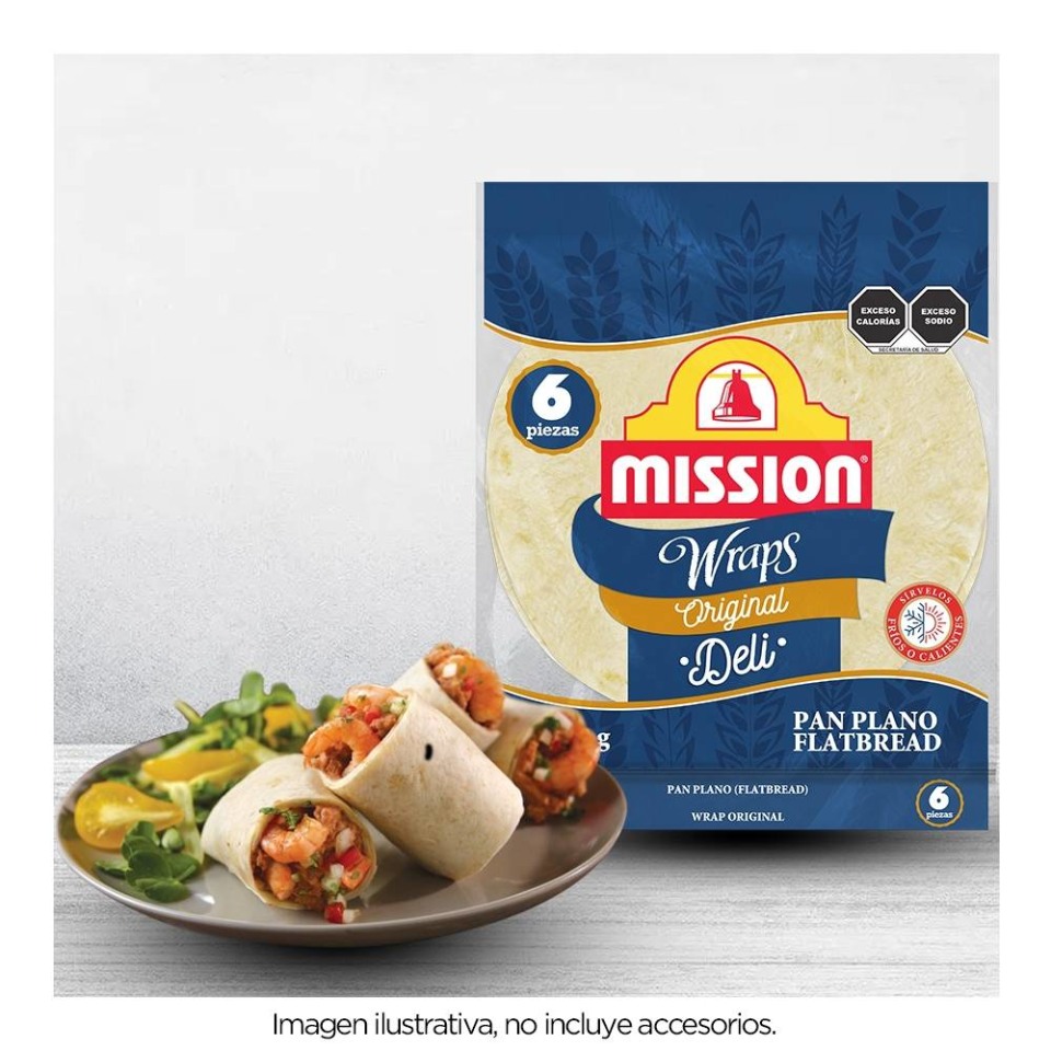 Pan Plano Mission Wraps Original 6 Pzas Walmart