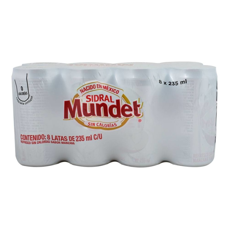 thumbnail image 1 of Sidral Mundet Light, Pack de 8 Latas, 235 ML cada una, 1 of 1