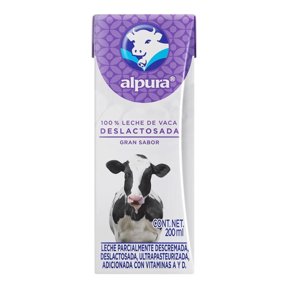 Leche Alpura deslactosada 200 ml | Walmart