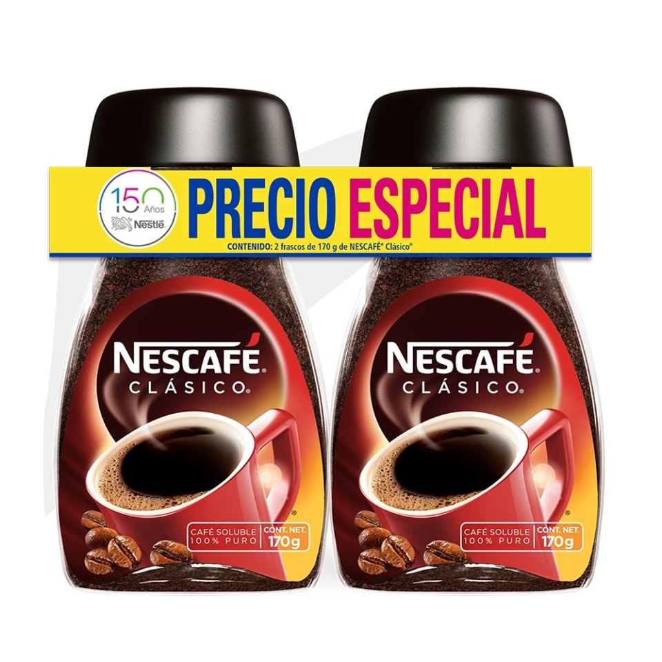 Café Soluble Nescafé Clásico 2 Frascos De 170 G Cu Walmart 6736