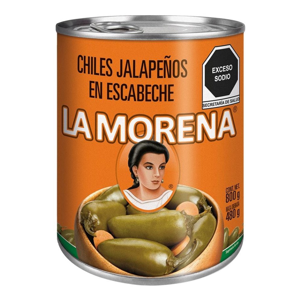 Chiles jalapeños La Morena en escabeche 800 g | Walmart