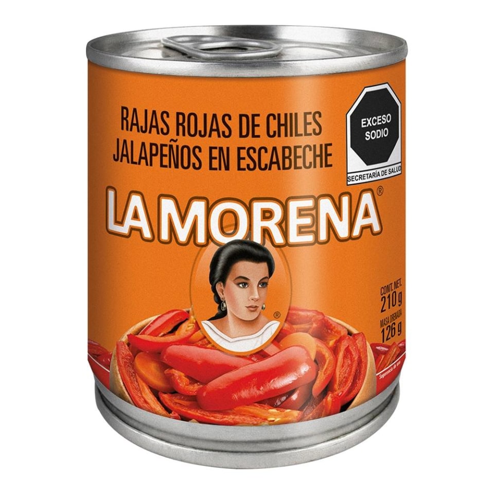 Chiles jalapeños La Morena rellenos de queso en salsa de jitomate 380 g |  Walmart