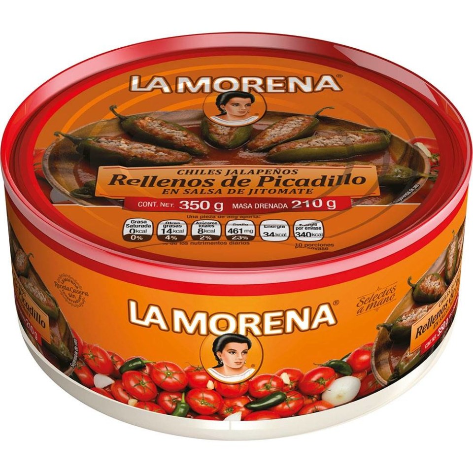 Chiles jalapeños La Morena rellenos de picadillo en salsa de jitomate 350 g  | Walmart