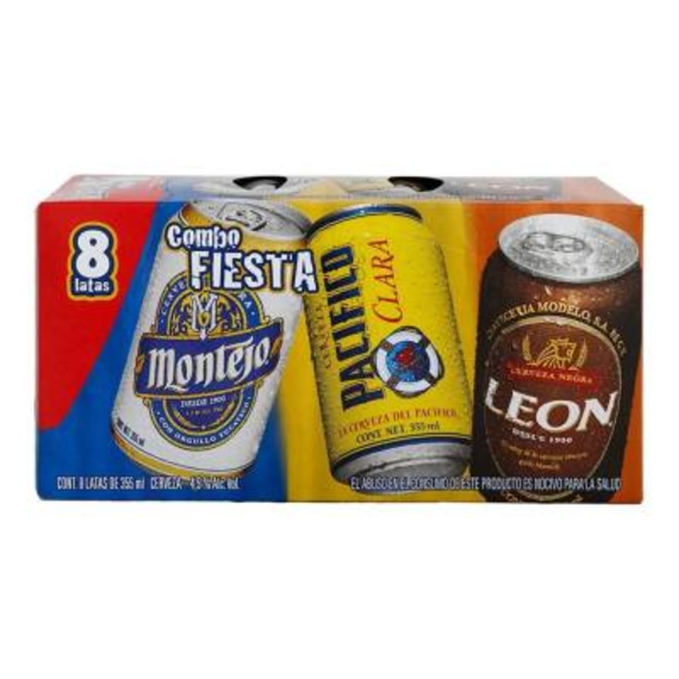 Cerveza Combo Fiesta Modelo 8 latas de 355 ml c/u | Walmart