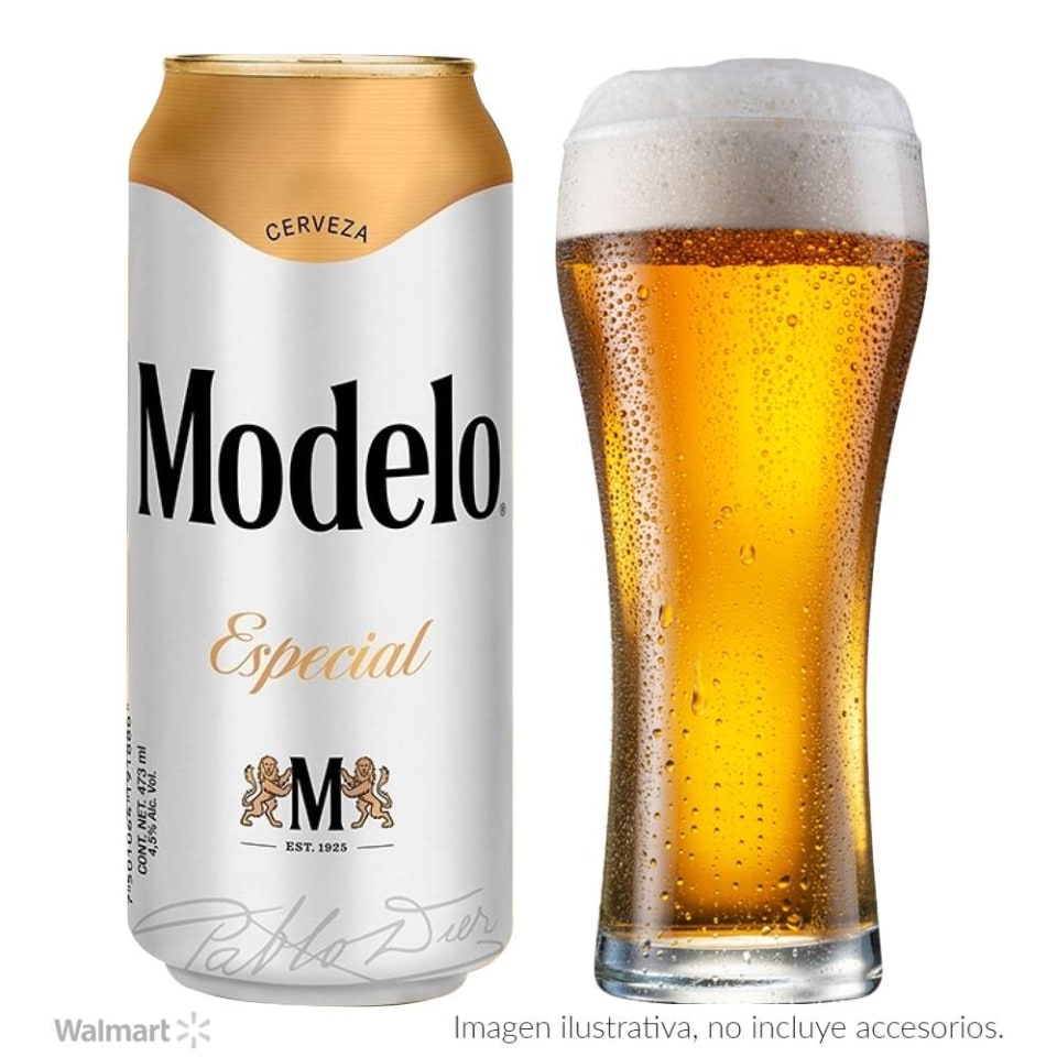 Cerveza clara Modelo especial 4 latas de 473 ml c/u | Walmart