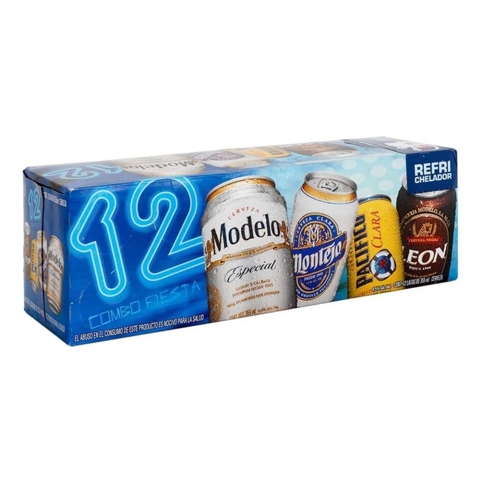 Cerveza Modelo Combo Fiesta 12 latas de 355 ml c/u | Walmart