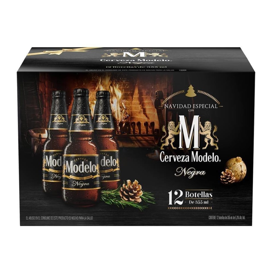 Cerveza oscura Negra Modelo 12 botellas de 355 ml c/u | Walmart