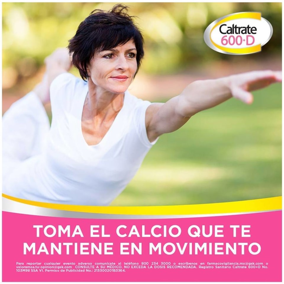 Suplemento De Calcio Caltrate 600 D 30 Tabletas 600 Mg Walmart 2038