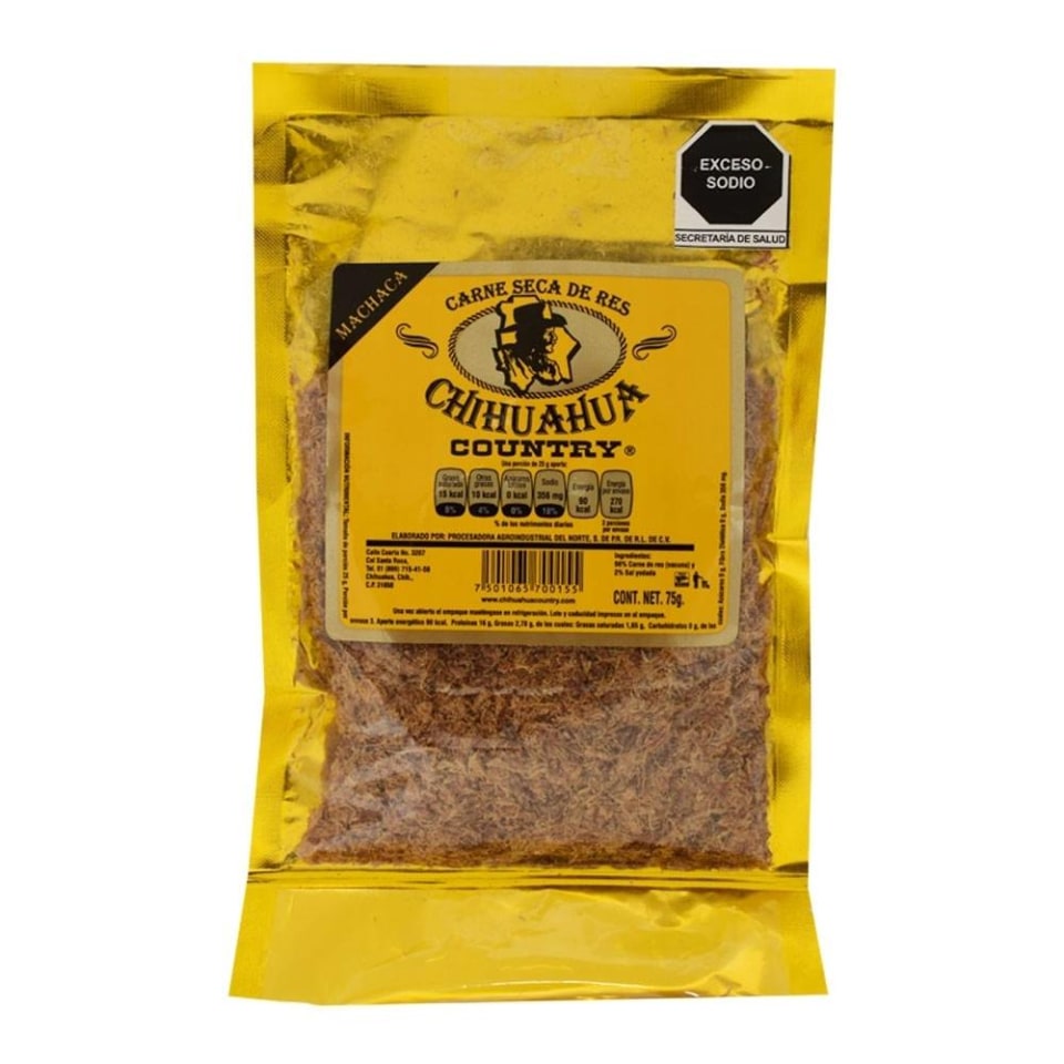 Carne Seca De Res Chihuahua Country Machaca 75 G Walmart 