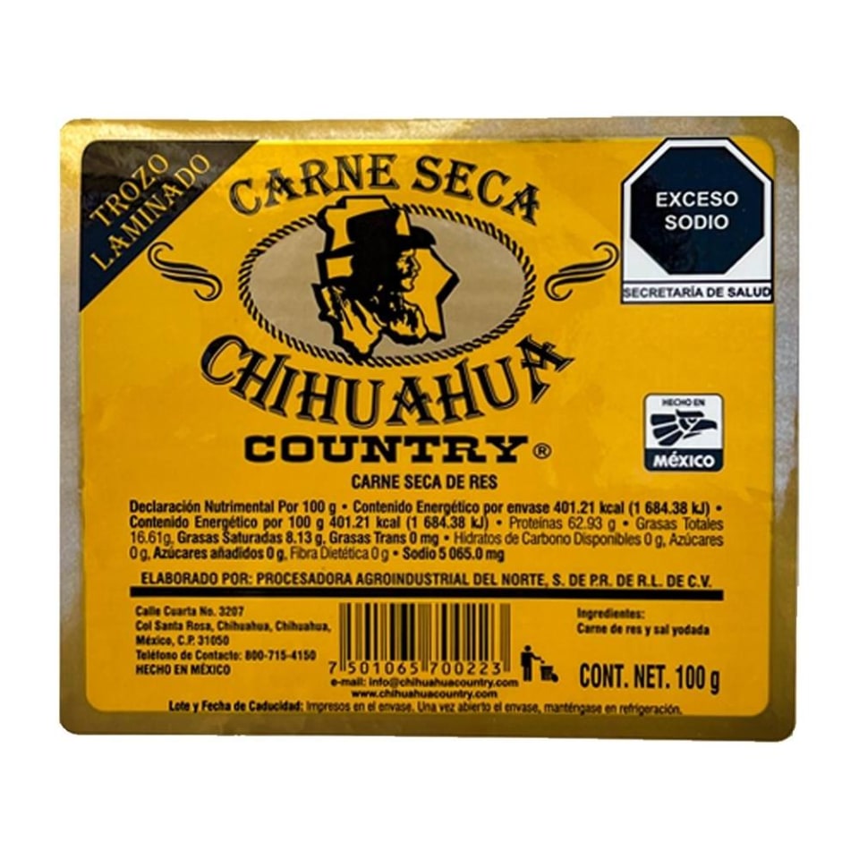Carne Seca Country Chihuahua Trozo Laminado De Res 100 G Walmart 