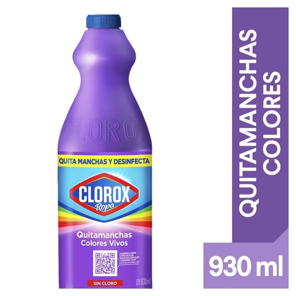 Quitamanchas Clorox para ropa sin cloro aroma original 930 ml | Walmart