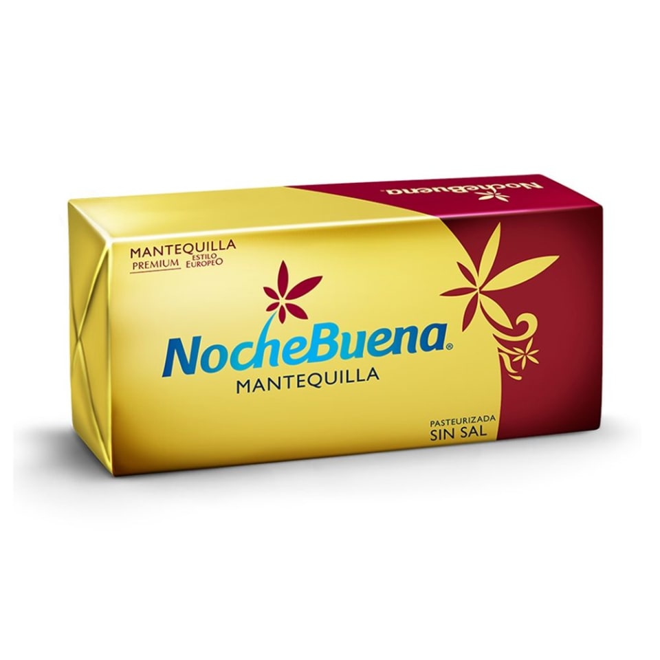 Mantequilla sin sal NocheBuena premium estilo europeo 225 g | Walmart Mantequilla sin sal NocheBuena premium estilo europeo 225 g | Walmart