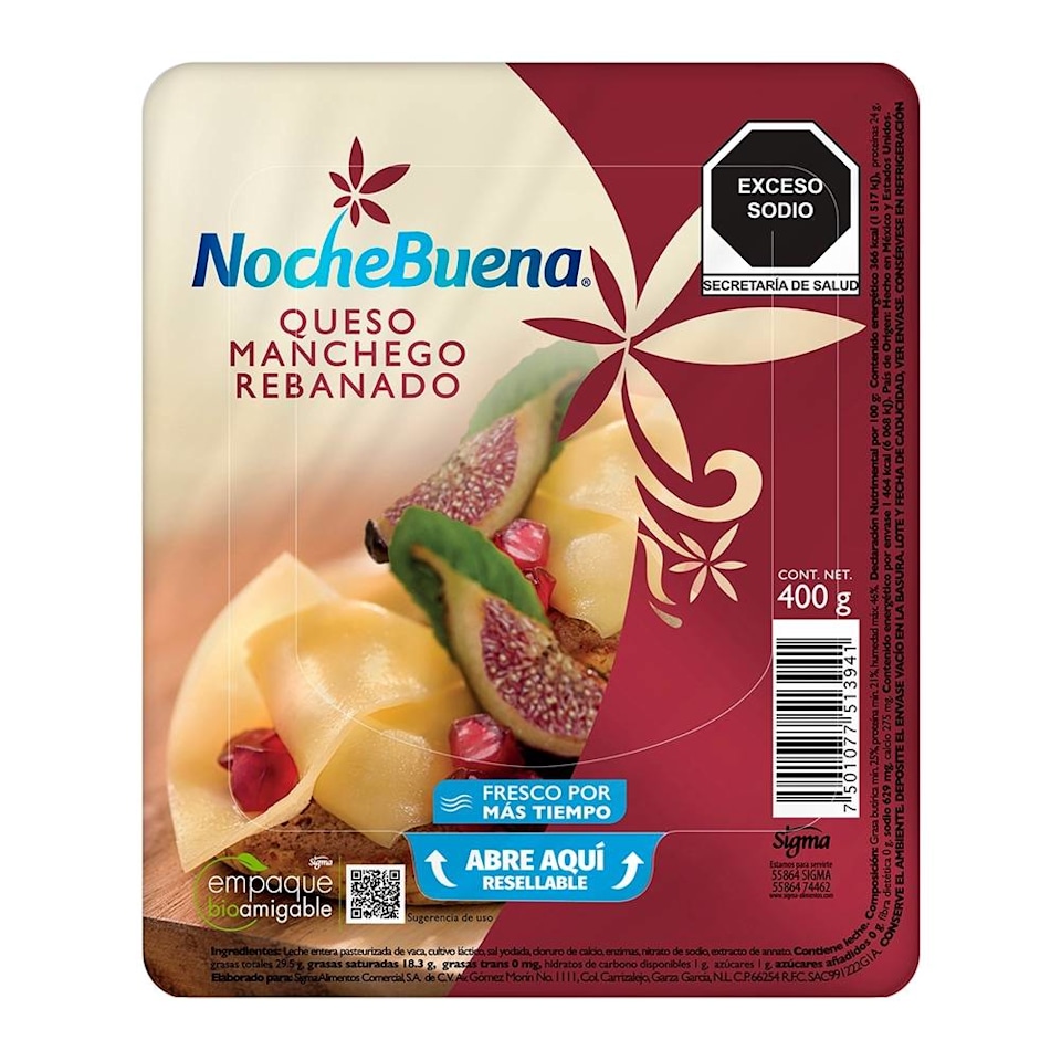 Queso manchego NocheBuena 800 g | Walmart Queso manchego NocheBuena 800 g | Walmart