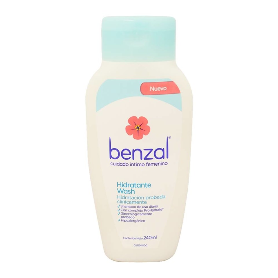 Shampoo íntimo Benzal Hidratante Wash 240 Ml Walmart 0853