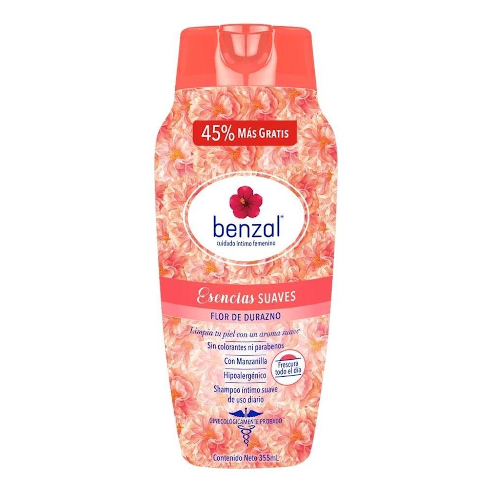 Shampoo íntimo Benzal esencias suaves flor de durazno 355 ml | Walmart