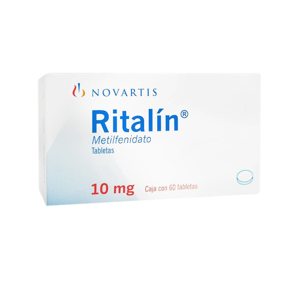 Ritalín 10 mg 60 tabletas Walmart