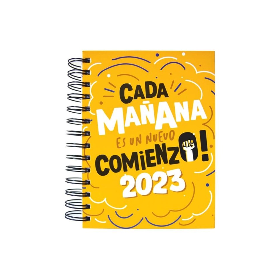 Agenda 2023 Danpex Diario Frases Pasta Dura y Espiral 13 cm x 16 cm |  Walmart