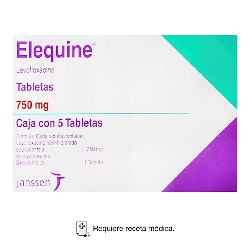 Elequine 750 mg tabletas 5 pzas