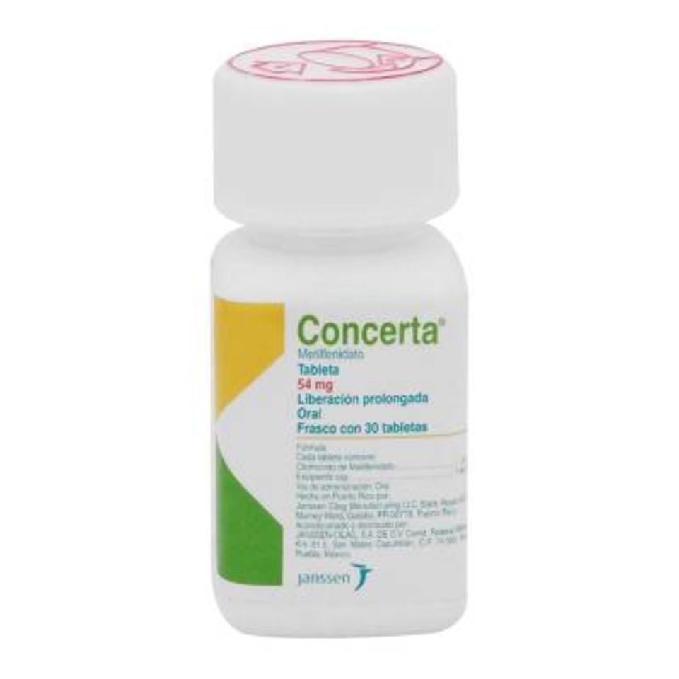 Concerta 54 mg 30 tabletas Walmart