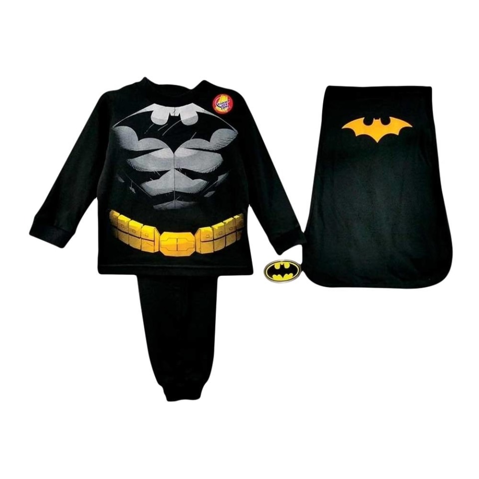 Pijama Batman Negra Con Capa Talla 3x | Walmart