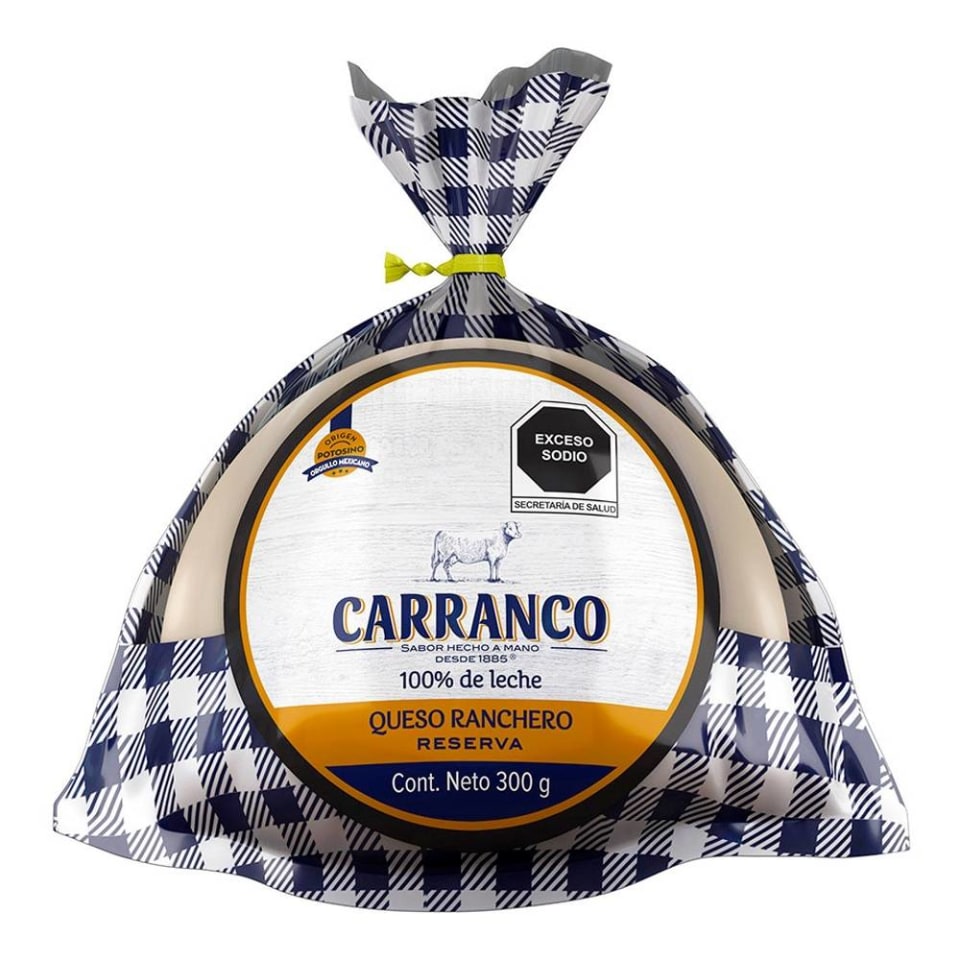 Queso ranchero Carranco reserva 300 g