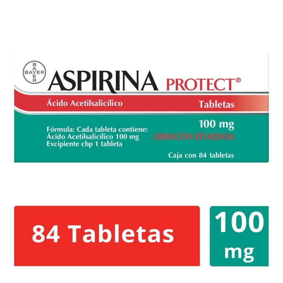 Aspirina Protect mg tabletas de liberación retardada Walmart