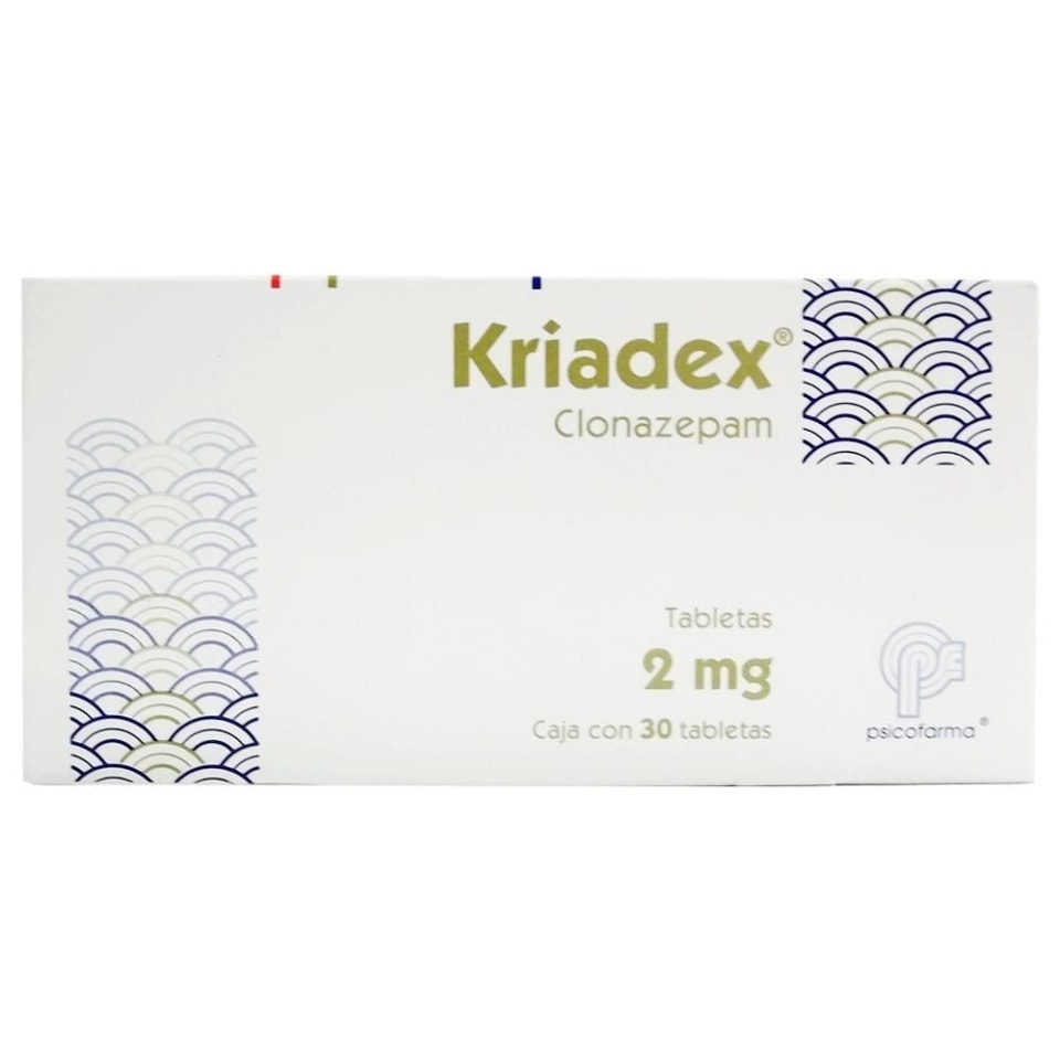 Kriadex 30 tabletas de 2 mg c/u Walmart