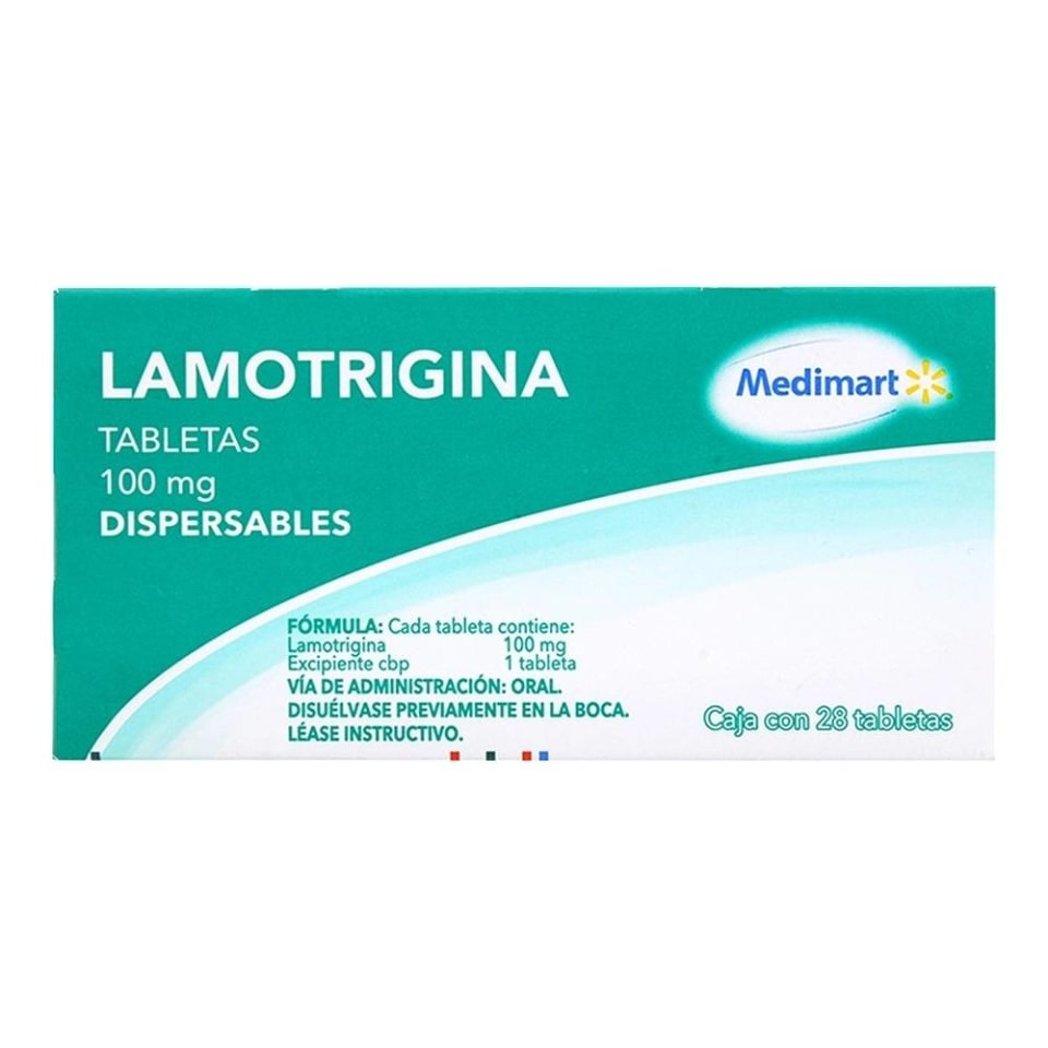 Lamotrigina Medimart 100 Mg 28 Tabletas Dispersables Walmart