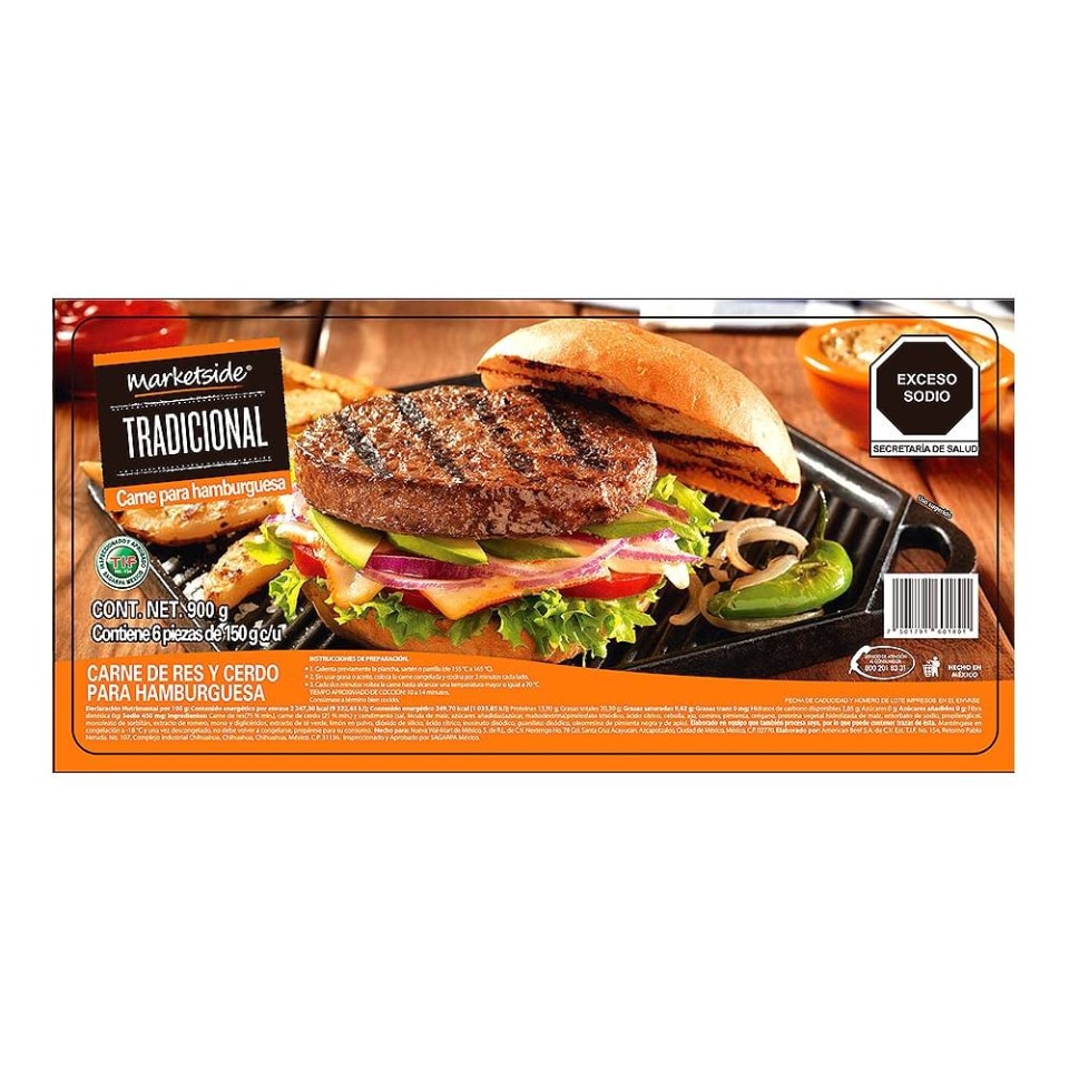HAMBURGUESA MARKETSIDE TRADICIONAL