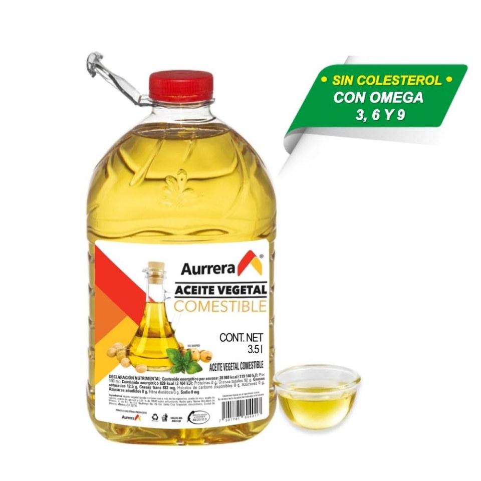 Aceite Vegetal Aurrera Comestible 35 L Walmart 6125