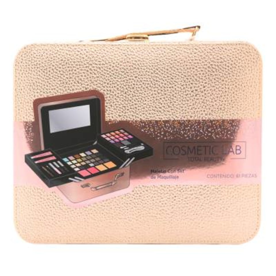 Maletín con set de maquillaje Total Beauty Cosmetic Lab rosa 61 pzas | Walmart Maletín con set de maquillaje Total Beauty Cosmetic Lab rosa 61 pzas | Walmart