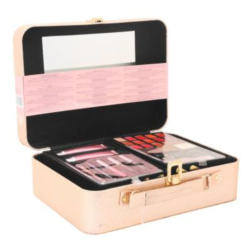 Maletín con set de maquillaje Total Beauty Cosmetic Lab rosa 61 pzas | Walmart Maletín con set de maquillaje Total Beauty Cosmetic Lab rosa 61 pzas | Walmart