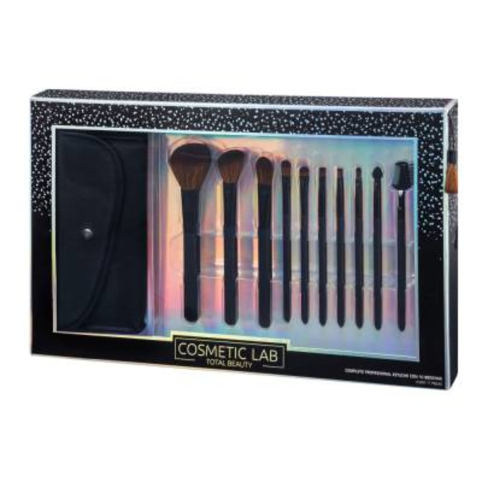 Set de brochas Cosmetic Lap total beauty 10 pzas + 1 estuche negro | Walmart Set de brochas Cosmetic Lap total beauty 10 pzas + 1 estuche negro | Walmart