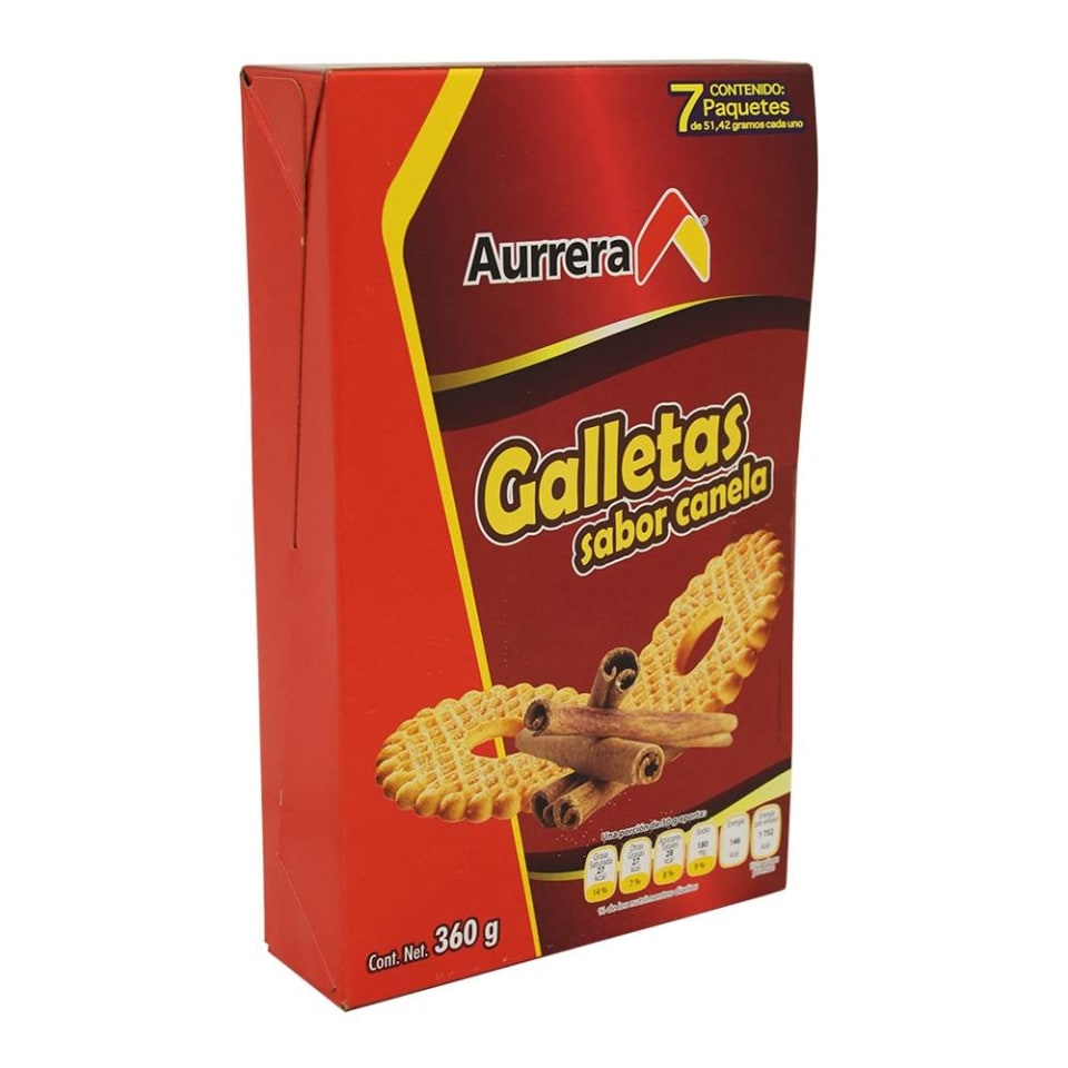 Galletas Aurrera Sabor Canela 7 Paquetes De 5142 G Cu Walmart 2623