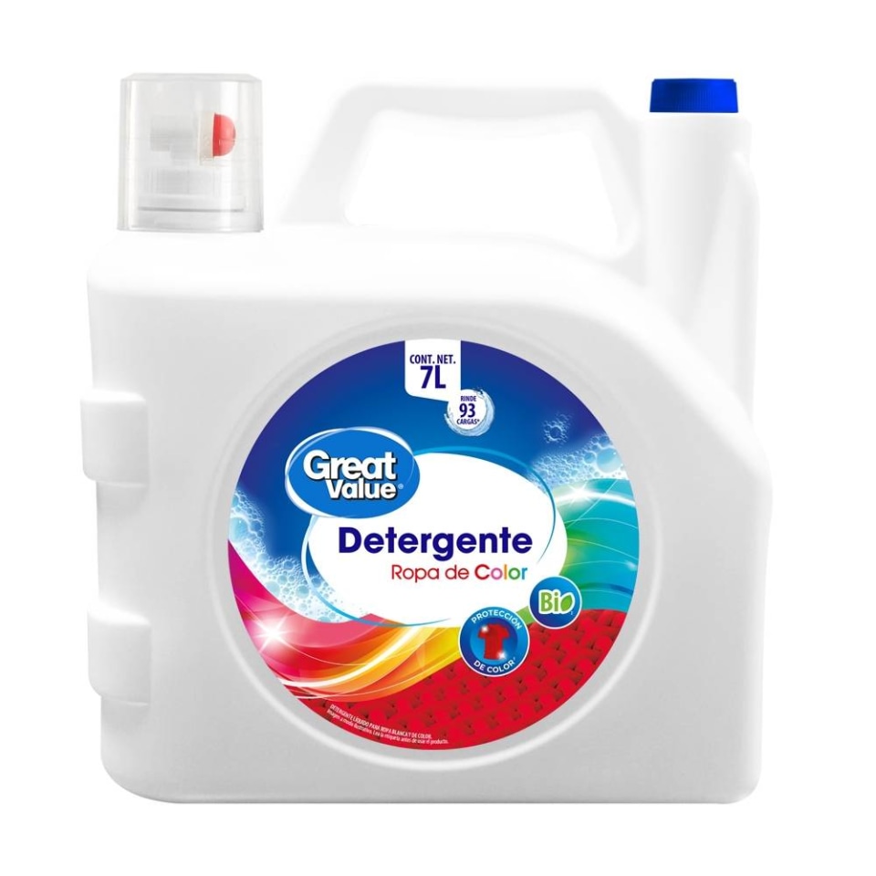 Detergente líquido Great Value para ropa de color 7 l | Walmart