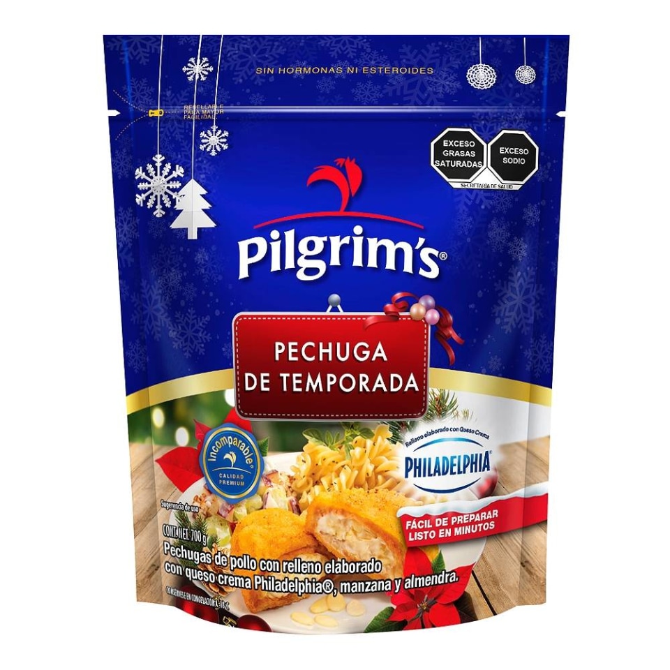 Pechuga rellena Pilgrim's navideña 700 g | Walmart