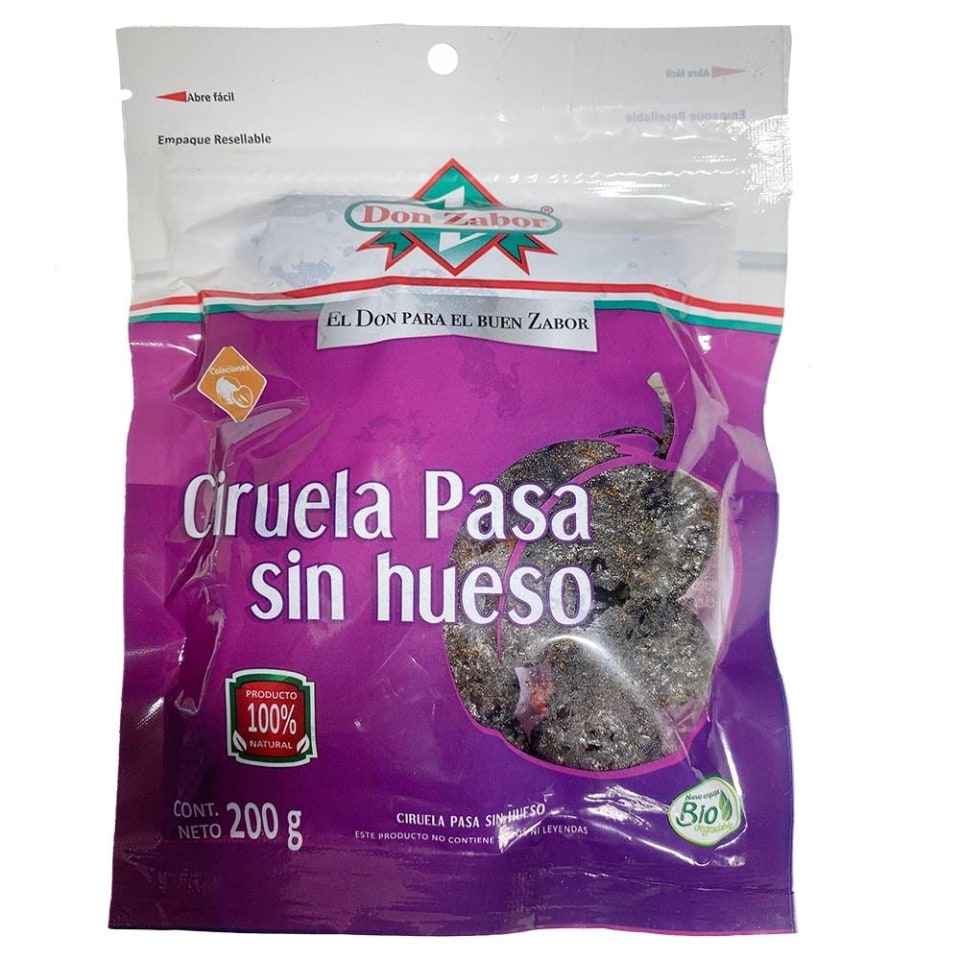 Ciruela pasa Don Zabor sin hueso 200 g