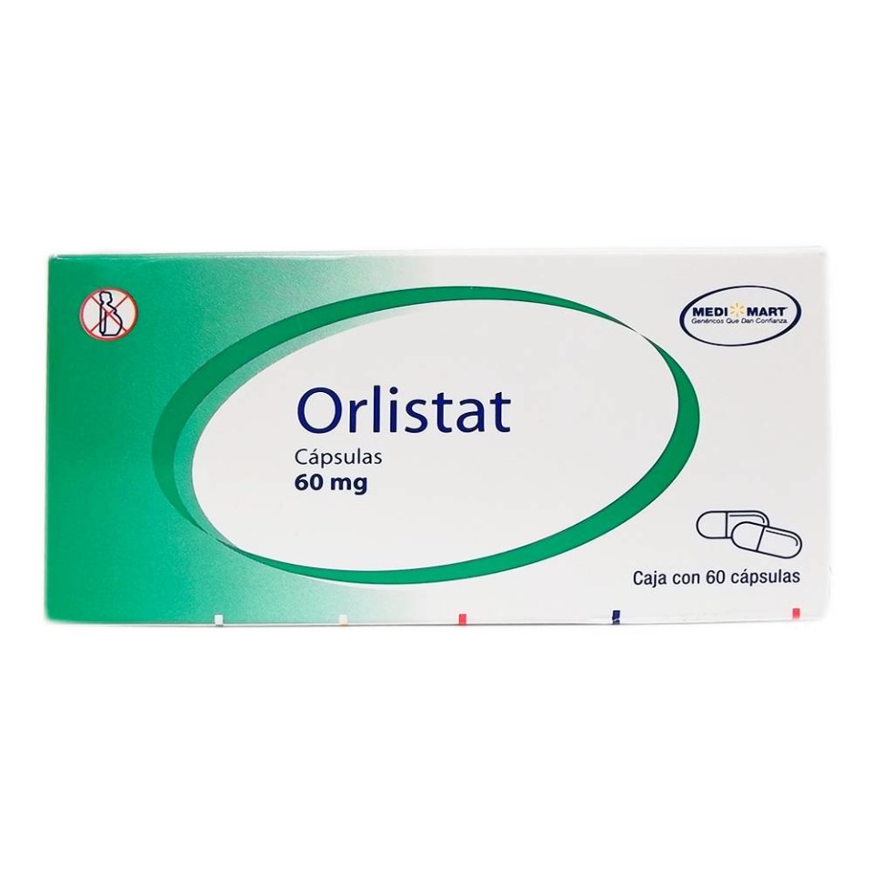 Orlistat Medi Mart 60 mg 60 cápsulas