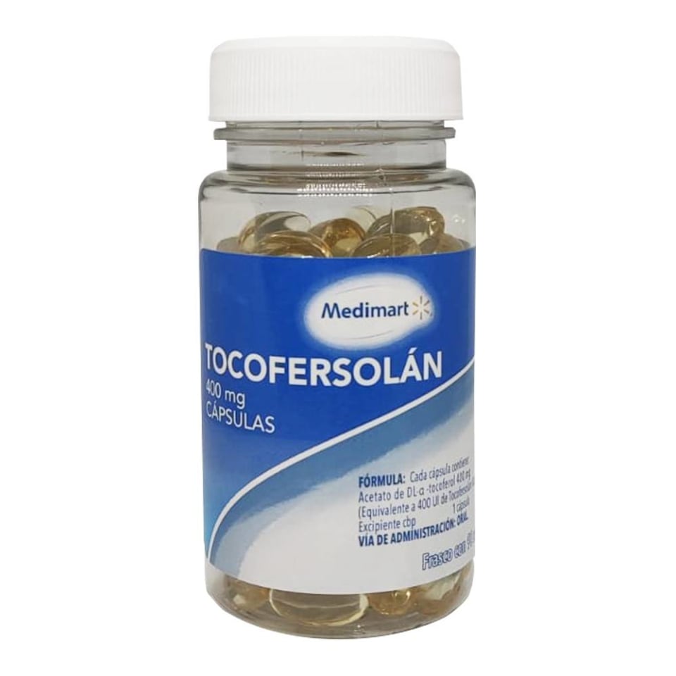 Tocofersolán Medimart 90 cápsulas 400 mg | Walmart