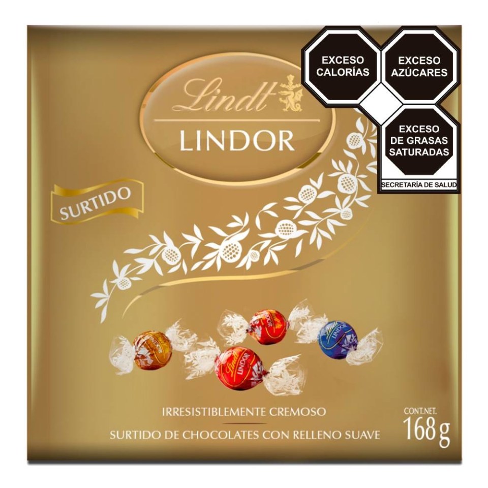 Surtido De Chocolates Lindt Lindor Con Relleno Suave 168 G Walmart 9010