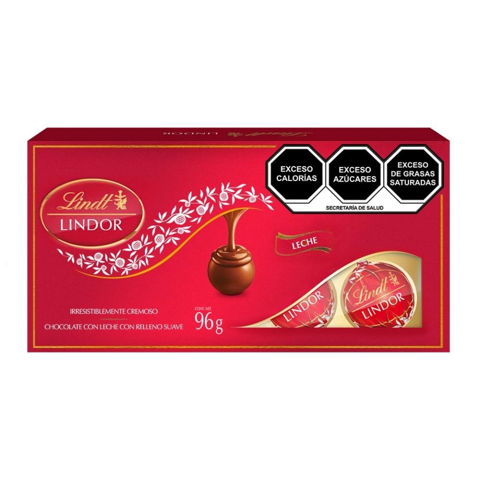 Chocolate Con Leche Lindt Lindor Con Relleno Suave 96 G Walmart 0165