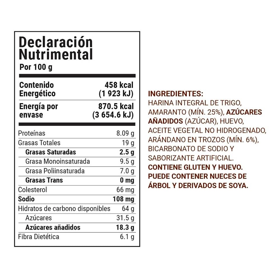 Galletas Taifelds Integrales De Amaranto Con Arándano 190 G Walmart 4734